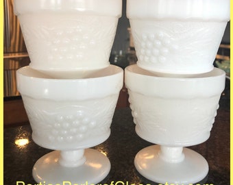 Set of 4 Hazel Atlas Sherbet Cups