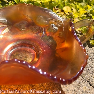 1930s Fenton Strawberry Glass Bon Bon