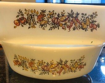 Anchor Hocking Fall Harvest Vegetable Dish