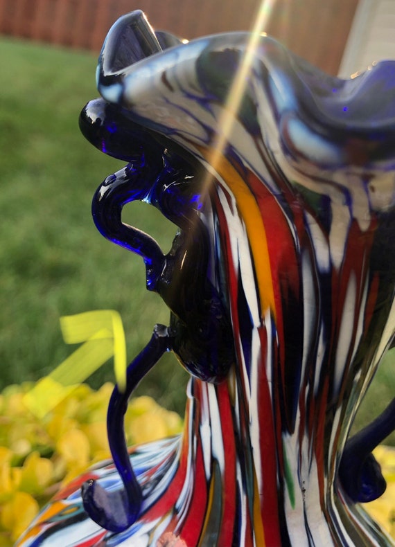 7 インチ A. ペサヴェント ムラーノ ガラス ヴェネツィア 花瓶 - Etsy 日本