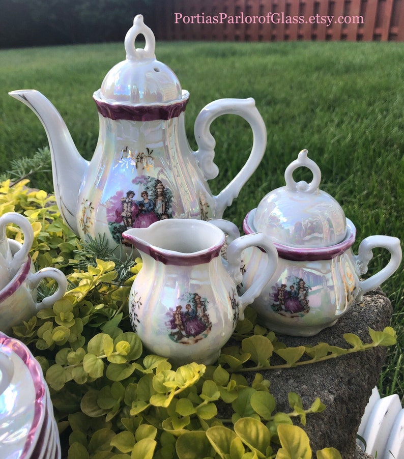 Luster Tea Set Vintage Lusterware Tea Set for Five - Etsy
