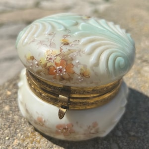 1800s Wave Crest Dresser/Vanity Satin Lined Jewel Box