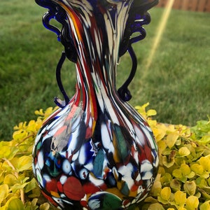7 A. Pesavento Murano Glass Venezia Vase image 2
