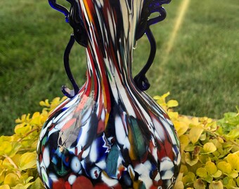 7 インチ A. ペサヴェント ムラーノ ガラス ヴェネツィア 花瓶 - Etsy 日本
