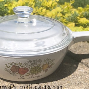 Vintage Corning “Spice of Life” Menuette Pan with Lid