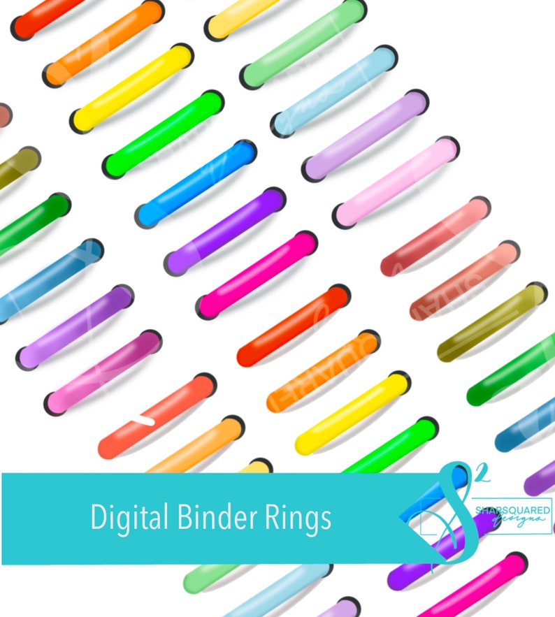 Digital Planner Rings for Goodnotes or Keynote Planners, Design Your