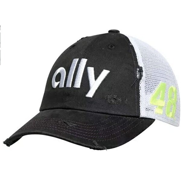 Checkered Flag Jimmie Johnson #48 Ally Banking Nascar Die Hard Adjustable Hat