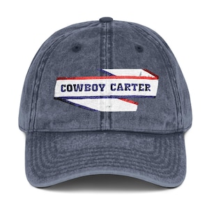 Boné bordado vintage inspirado no Cowboy Carter, roupa de cowboy para festivais de música Beyhive, chapéu casual de verão, roupa vintage