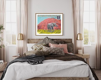 Jaipur Reimagined - limited edition giclee print. Numbered, titled and signed