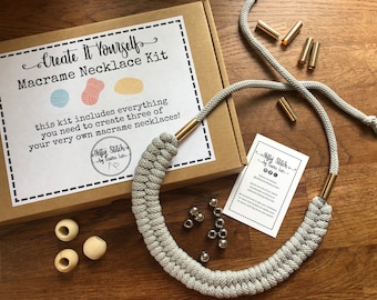 Macrame Necklace Kit - Create It Yourself | Fantastic Gift Idea | DIY Kit |