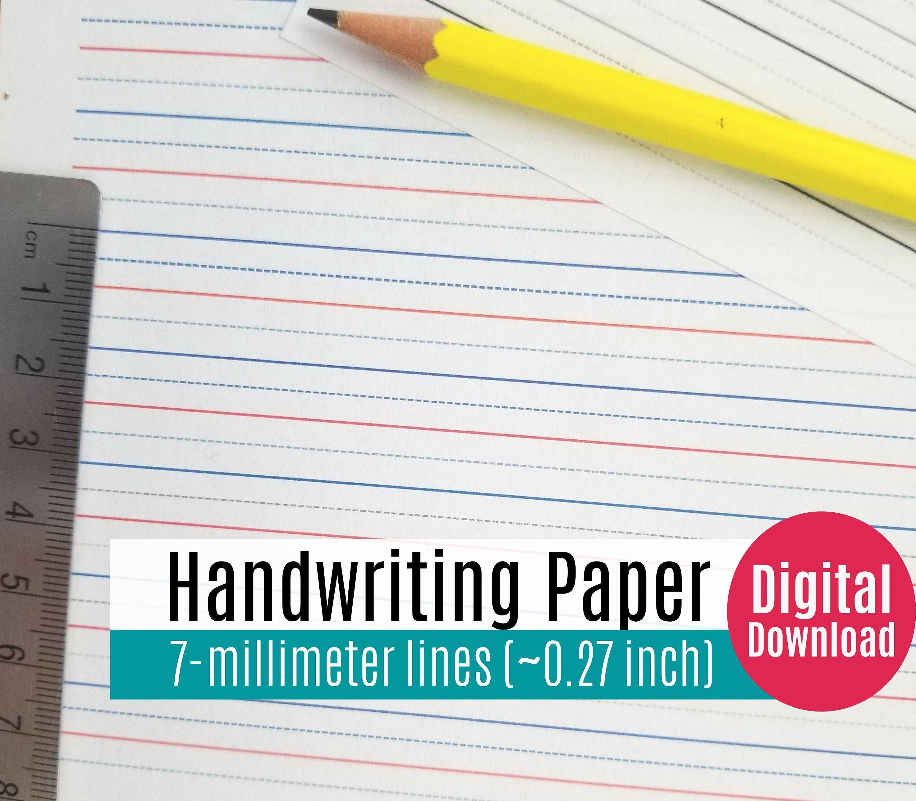 Printable Lined Writing Paper For Adults