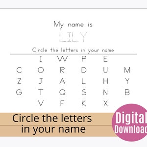 Custom Name Tracing Pages Printable, Handwriting Practice, Name Writing ...