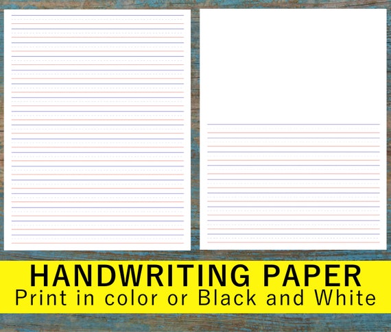 Free lined writing paper to print