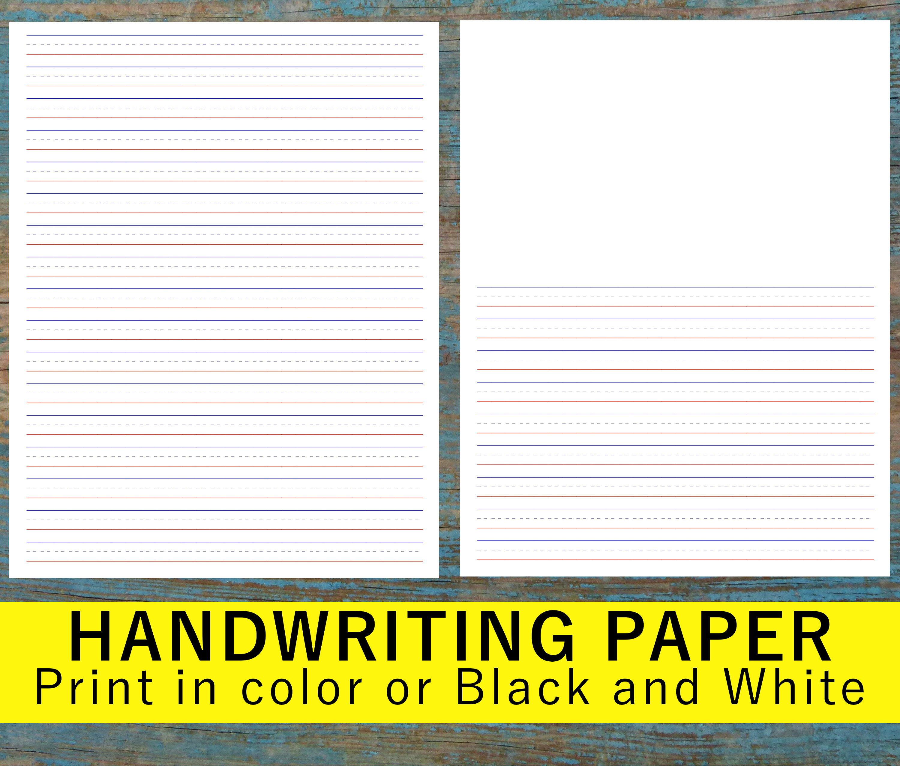 Writing Paper For Kids: ABC Kindergarten And Preschool Writing Paper With  Lines 120 pages 8.5x11 Handwriting Paper