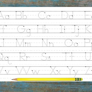 Learning to Write Kindergarten ABC Tracing Capital and Lower Case Letters Dotted Letters for Tracing image 4
