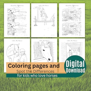 Horse riding lesson plan worksheets with printable horse education materials for young equestrians and riding schools.