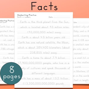 Pages from the neat handwriting practice workbook for adult and teen students