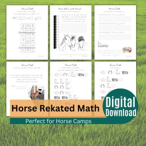 Fun printable horse-themed coloring pages, riddles, and activities for kids who love horses and horseback riding.