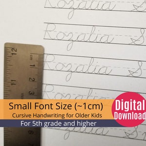 Printable Custom Cursive First and Last Name Tracing Sheet for Adults ...