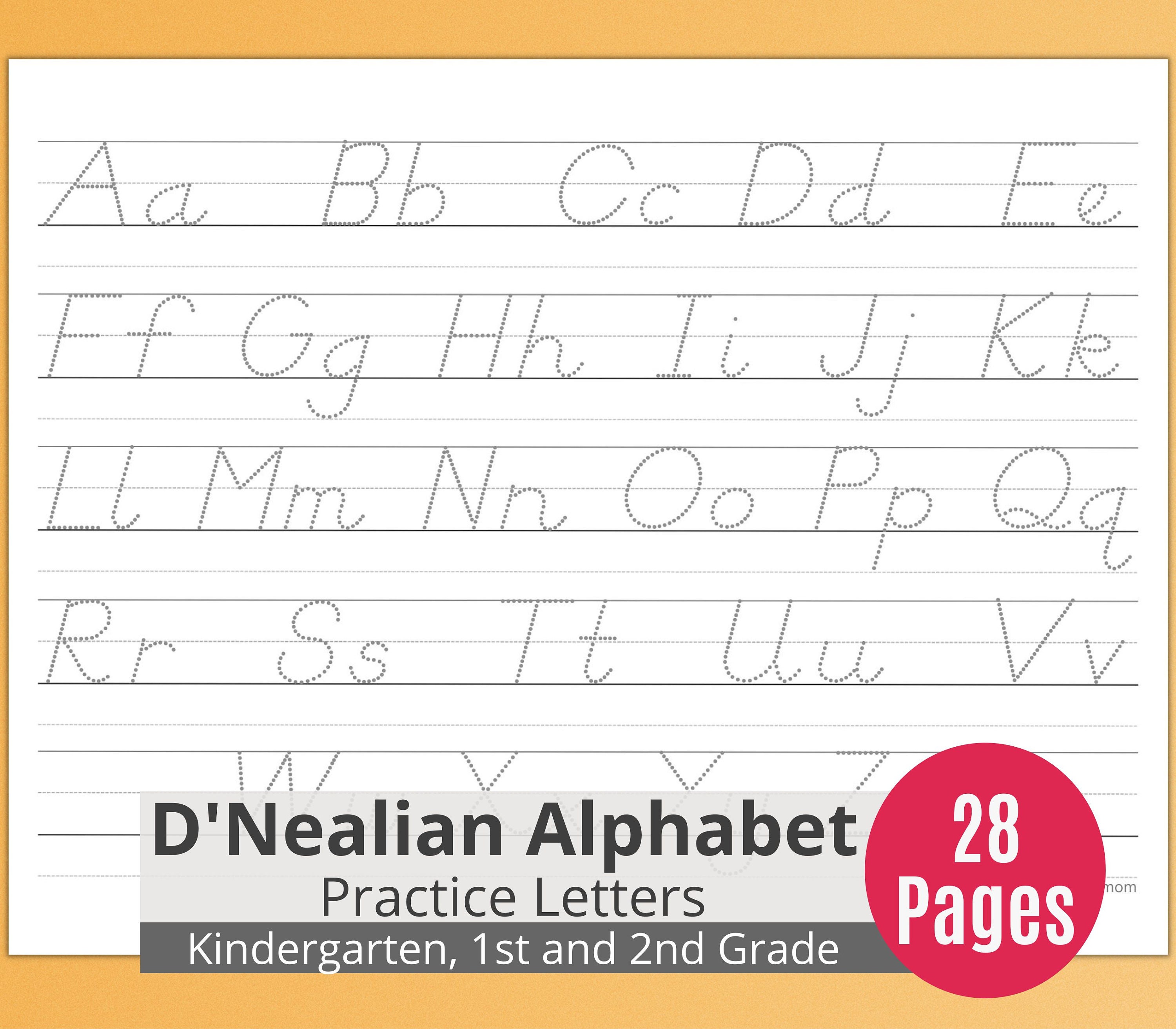 D'Nealian Handwriting Cursive ABC Book: Handwriting Practice Book [Book]