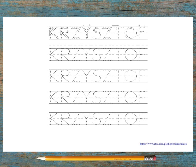 name tracing pages traceable block letters learning to write etsy