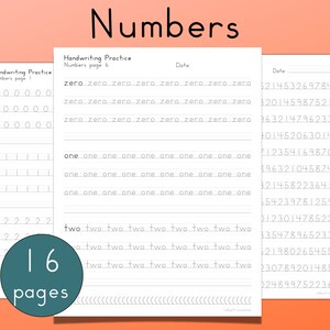Printable handwriting practice pages for adults and teens