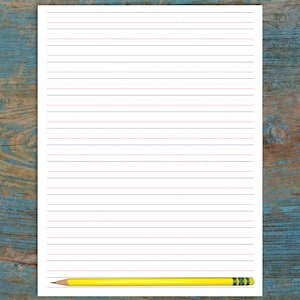 Handwriting Paper Printable Story Writing Paper Printable Elementary Home Schoolong Printable Lined Paper Paper with Space to Draw image 3