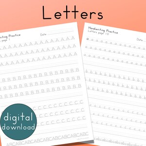 "Workbook pages for improving handwriting skills in adults and teens