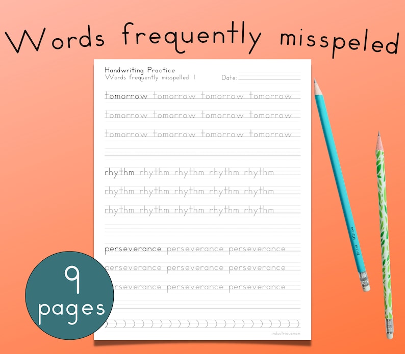 Handwriting practice exercises for neat penmanship in adults and teens
