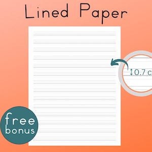 Workbook pages for precise letter formation: Handwriting practice for adults and teens