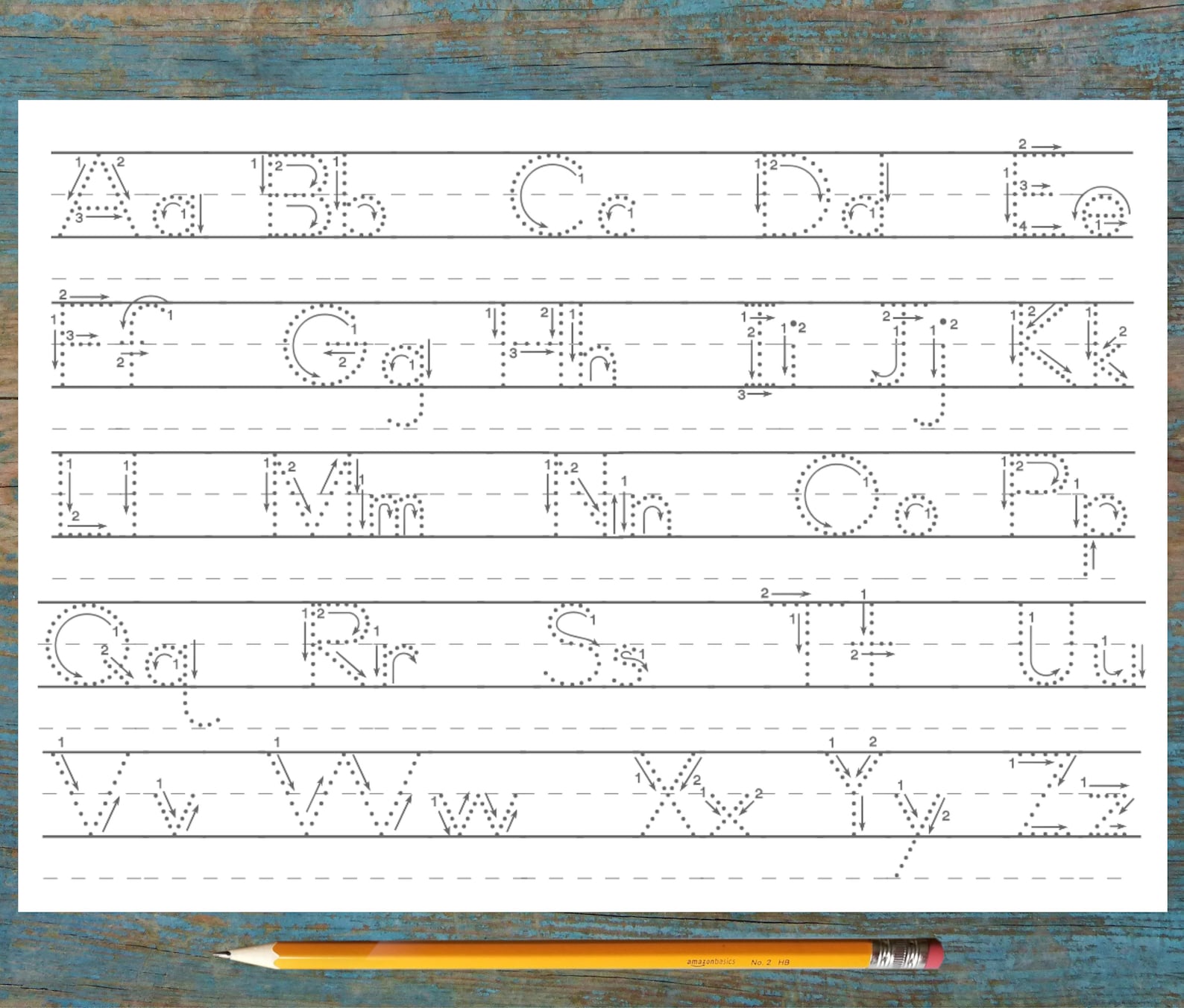 Traceable Block Letters Alphabet Tracing Pages -learning to Write for ...