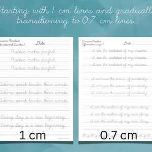 Printable cursive handwriting practice sheet