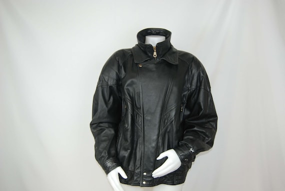 City Street Heavy Leather Bomber Jacket