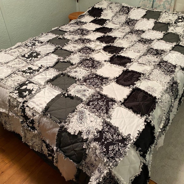 Queen Size Rag Quilt Etsy