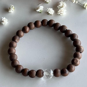 Authentic Olive Wood Bracelet with beads from Bethlehem