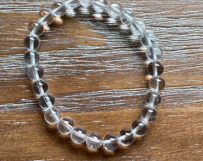 Clear Quartz Beaded Bracelet