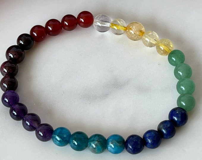 Healing Gemstone Chakra Bracelet