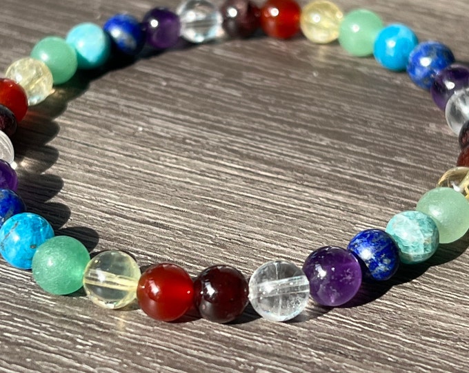 Healing Gemstone Chakra Bracelet
