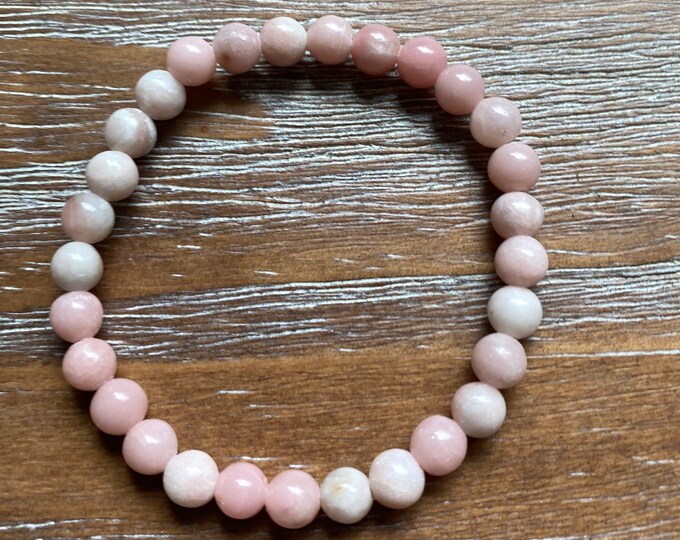 Pink Opal Beaded Bracelet