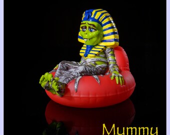 Hand Painted Mummy Floating Bath Toy
