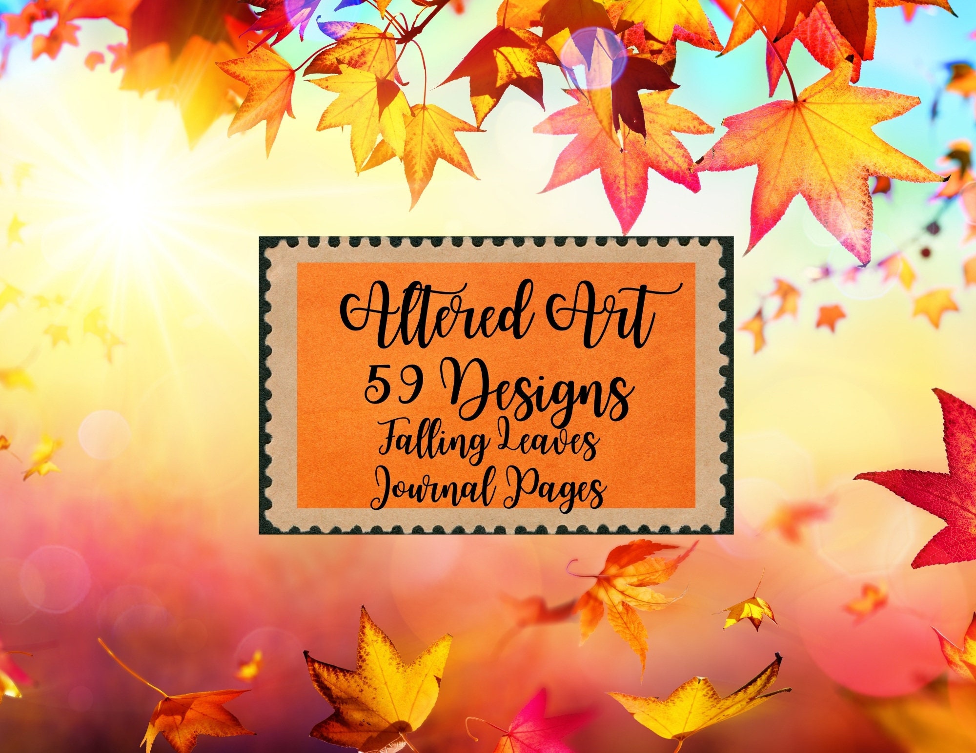 Falling Leaves Journal Digital Download Instant Printable Pages for ...