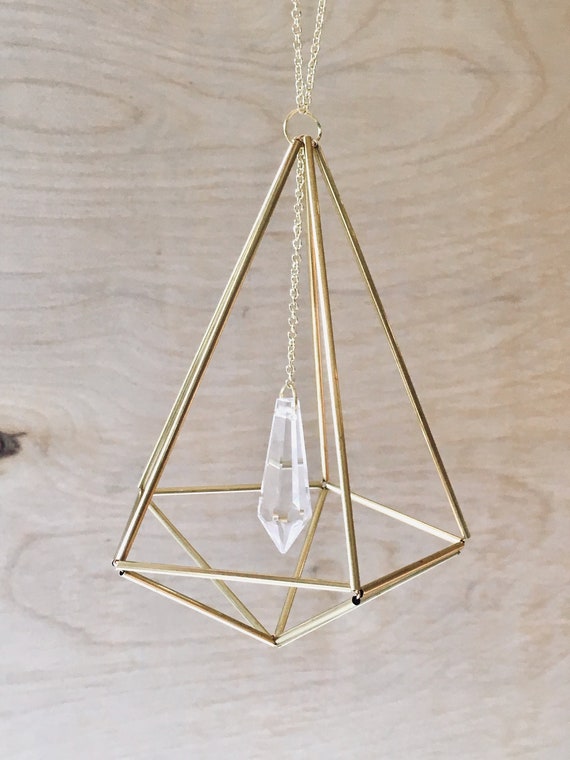 Brass Himmeli Crystal Suncatcher DIY Craft Kit for Etsy