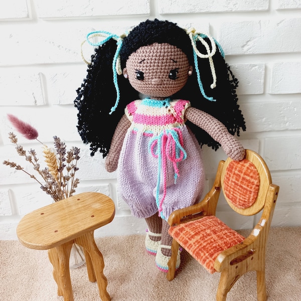 Soft Amigurumi Doll – Diverse Handmade Toy –Collectible Knitted Doll for Home Decor, Interior Custom Doll, Miniature Fiber Art Doll