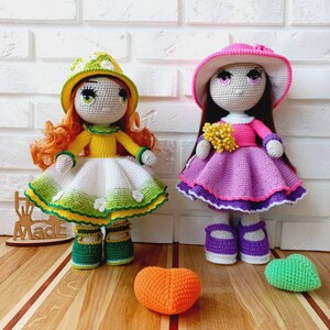 Handmade Crochet Doll: Flexible Limbs, Cotton Blend - 11.8&quot;