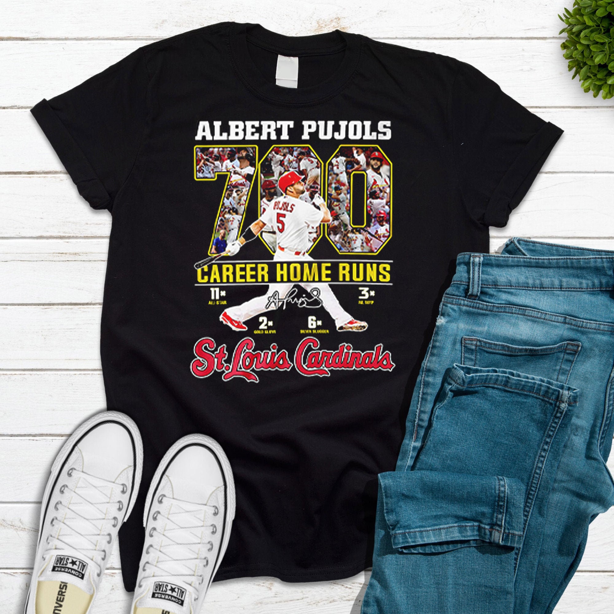 St. Louis Cardinals Albert Pujols White Gold 2022 All-Star Replica
