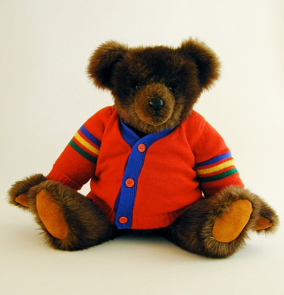赤いセーターのクマ - Etsy 日本