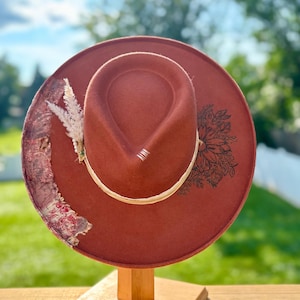 Custom Hand Burned Hat