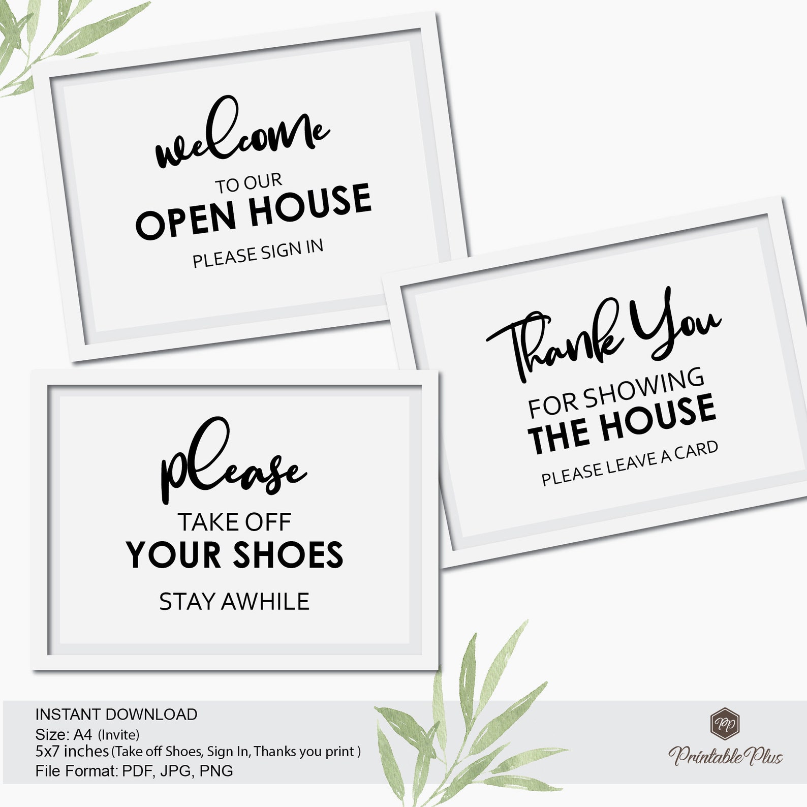 Real Estate Open House Signs to Our Open House Etsy