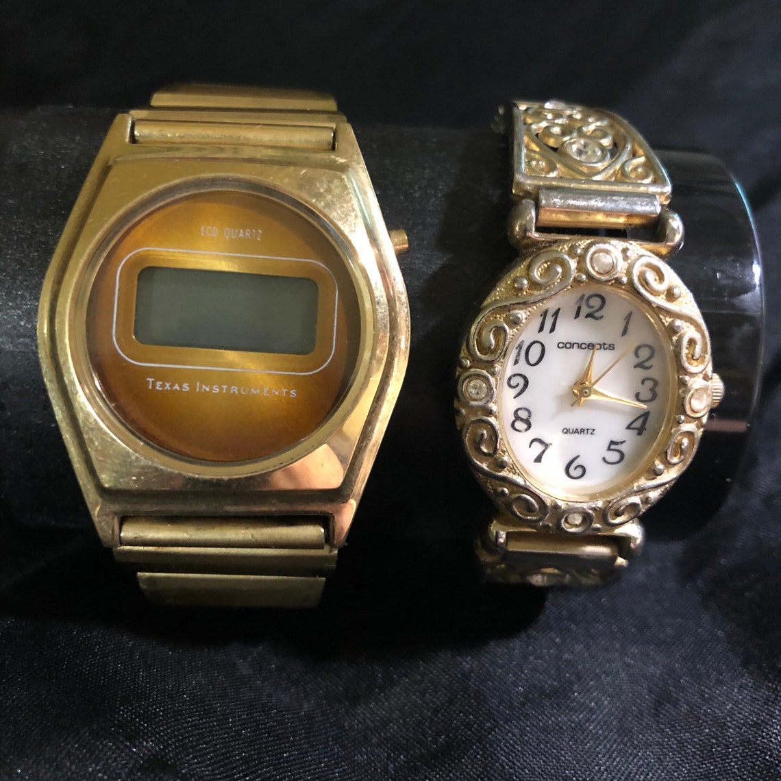 texas instruments lcd quartz watch