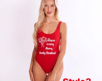 christmas themed bathing suits